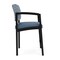 Lesro Lenox Steel Hip Chair Metal Frame, Black, RS Rain Song Back, MD Titan Seat LS1161 - alternate 2